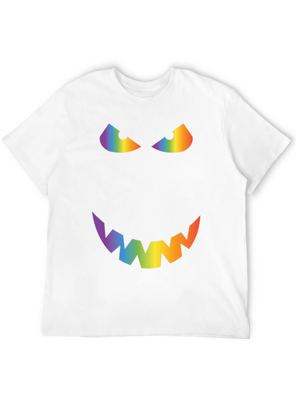 Rainbow Evil Face Graphic Tee