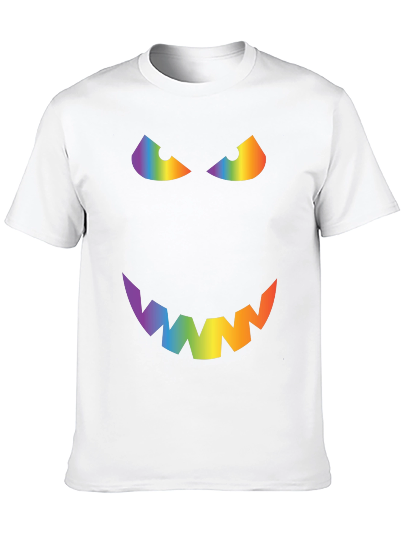 Rainbow Evil Face Graphic Tee