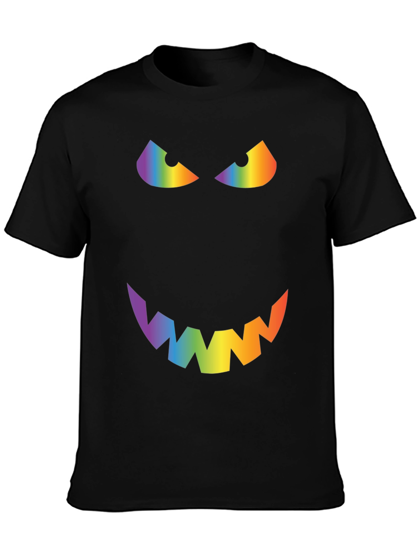 Rainbow Evil Face Graphic Tee