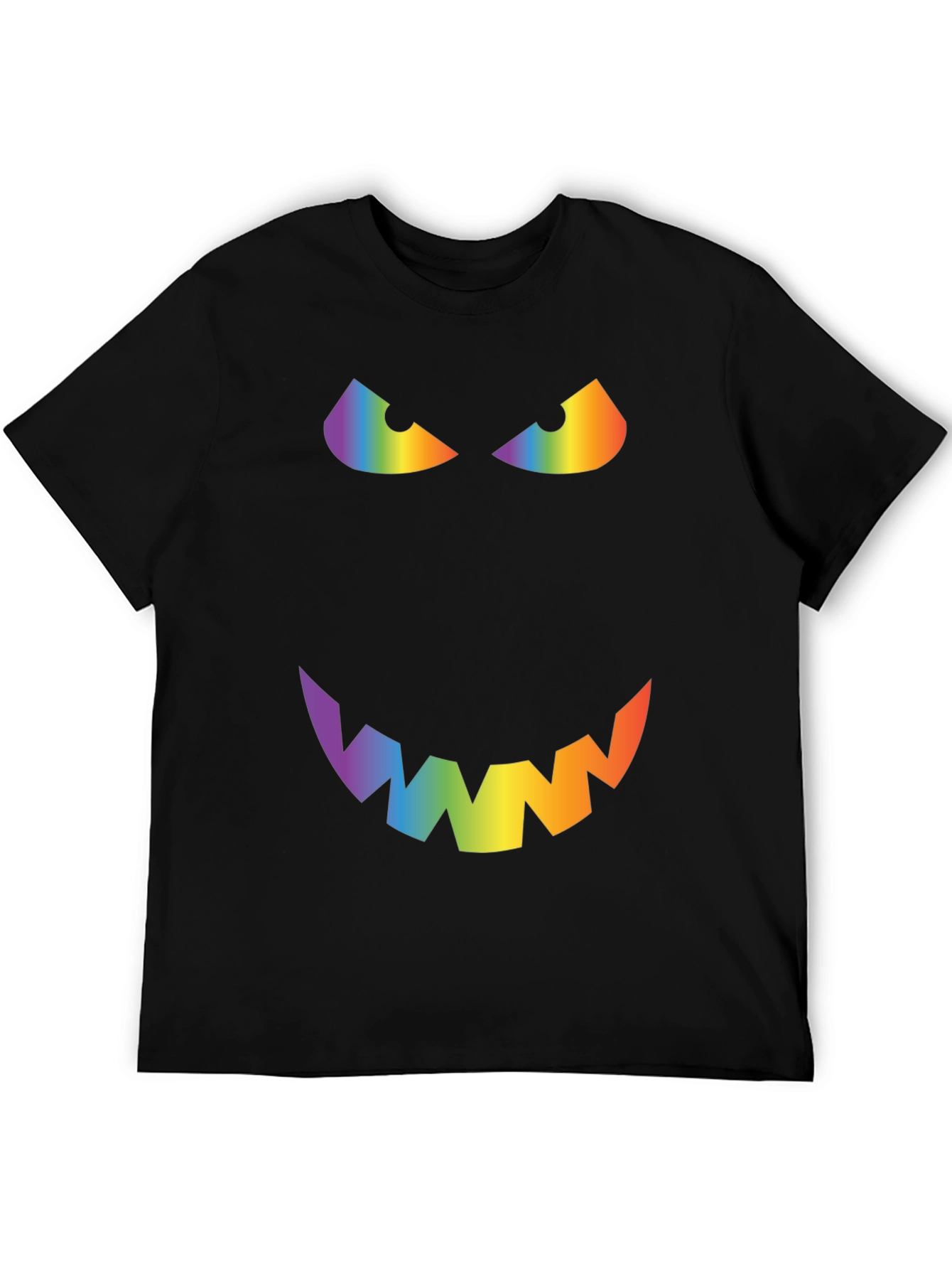 Rainbow Evil Face Graphic Tee