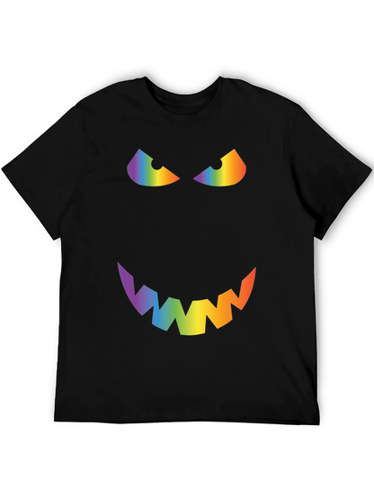 Rainbow Evil Face Graphic Tee