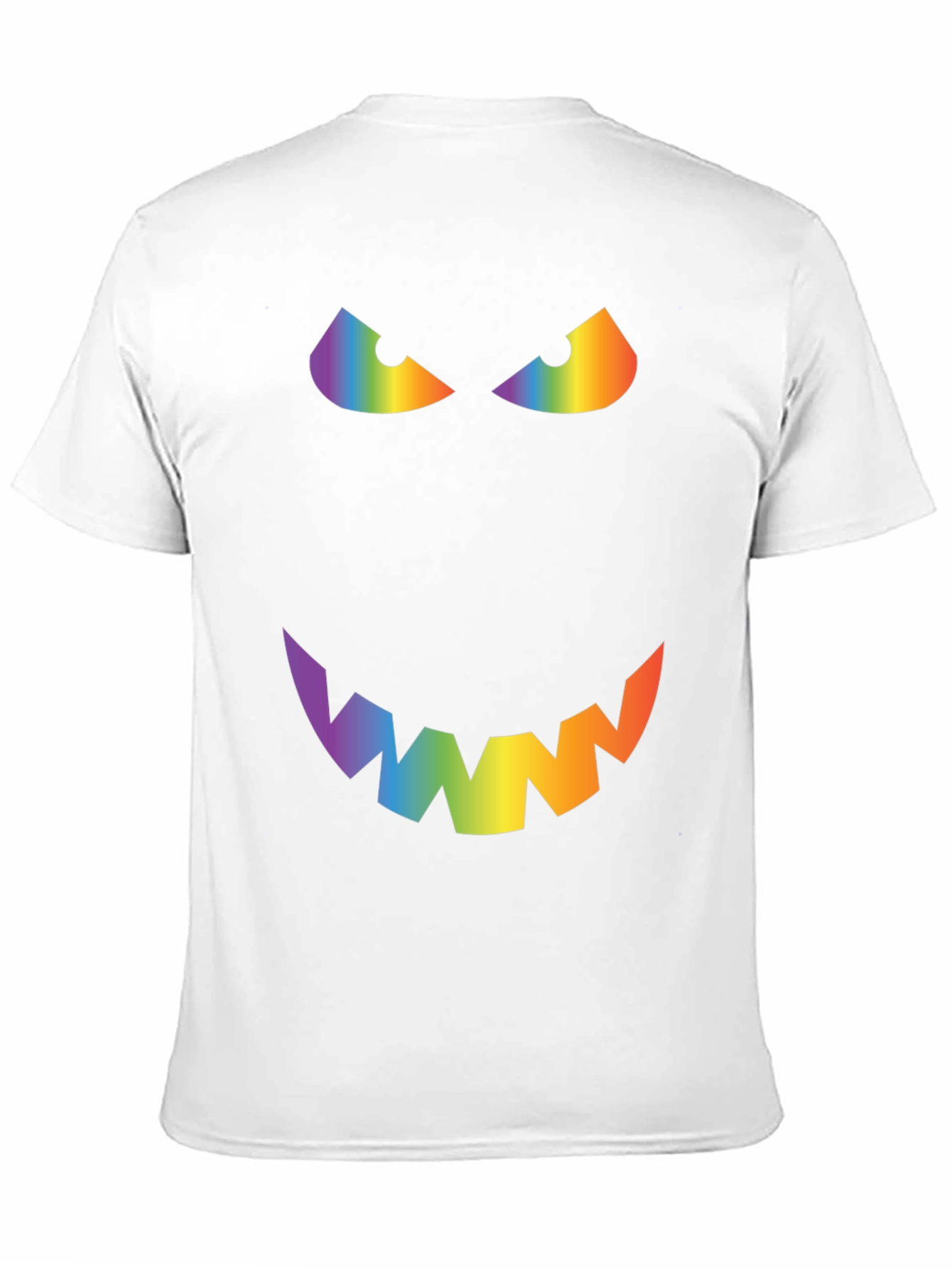 Rainbow Evil Face Graphic Tee