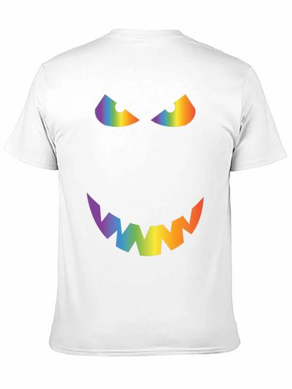 Rainbow Evil Face Graphic Tee