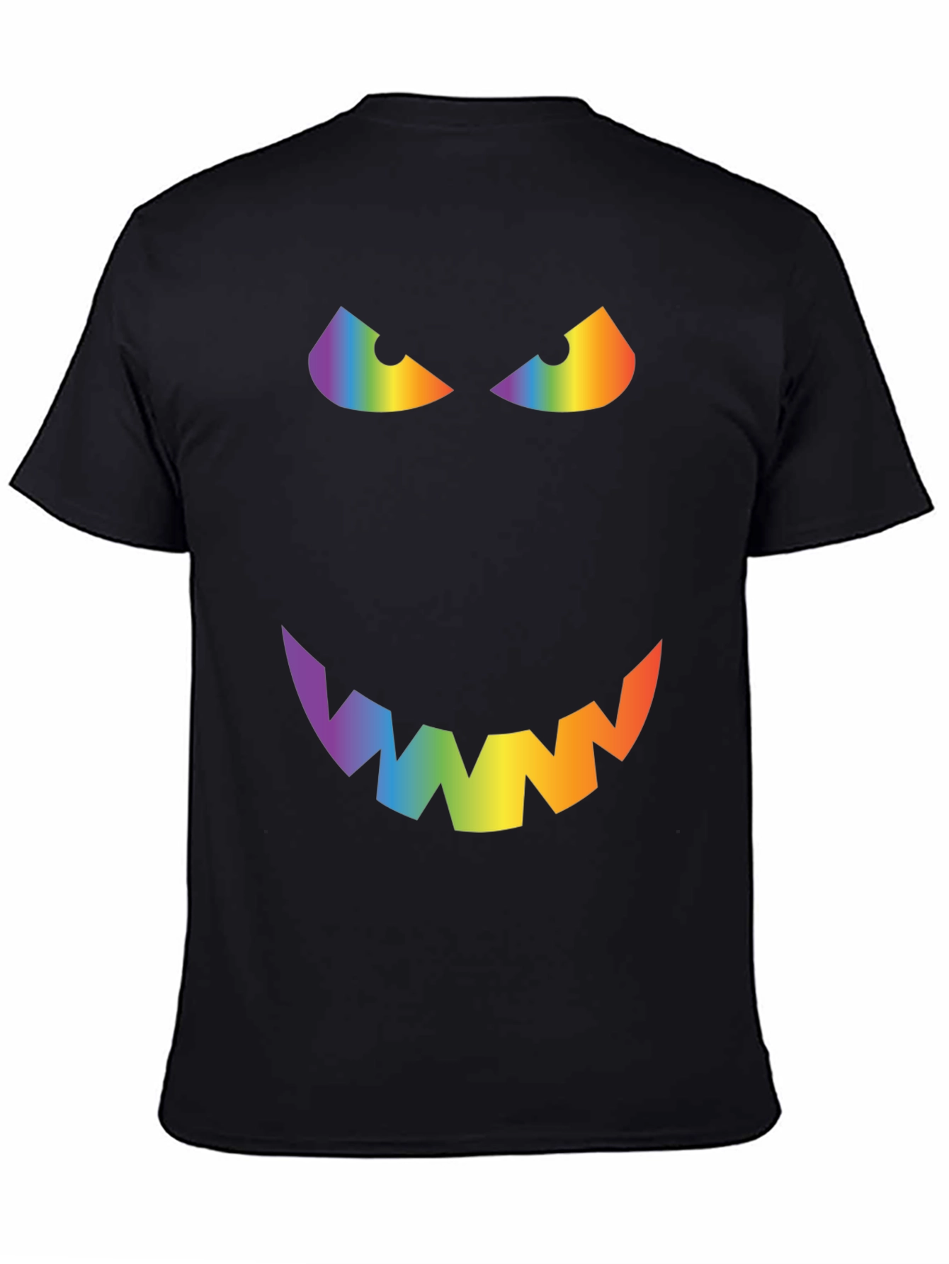 Rainbow Evil Face Graphic Tee