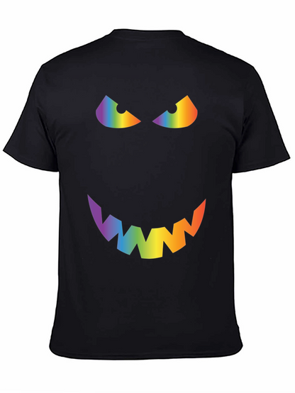 Rainbow Evil Face Graphic Tee