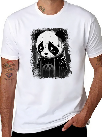 Sad Panda Graphic T-Shirt - Unisex Cotton Tee