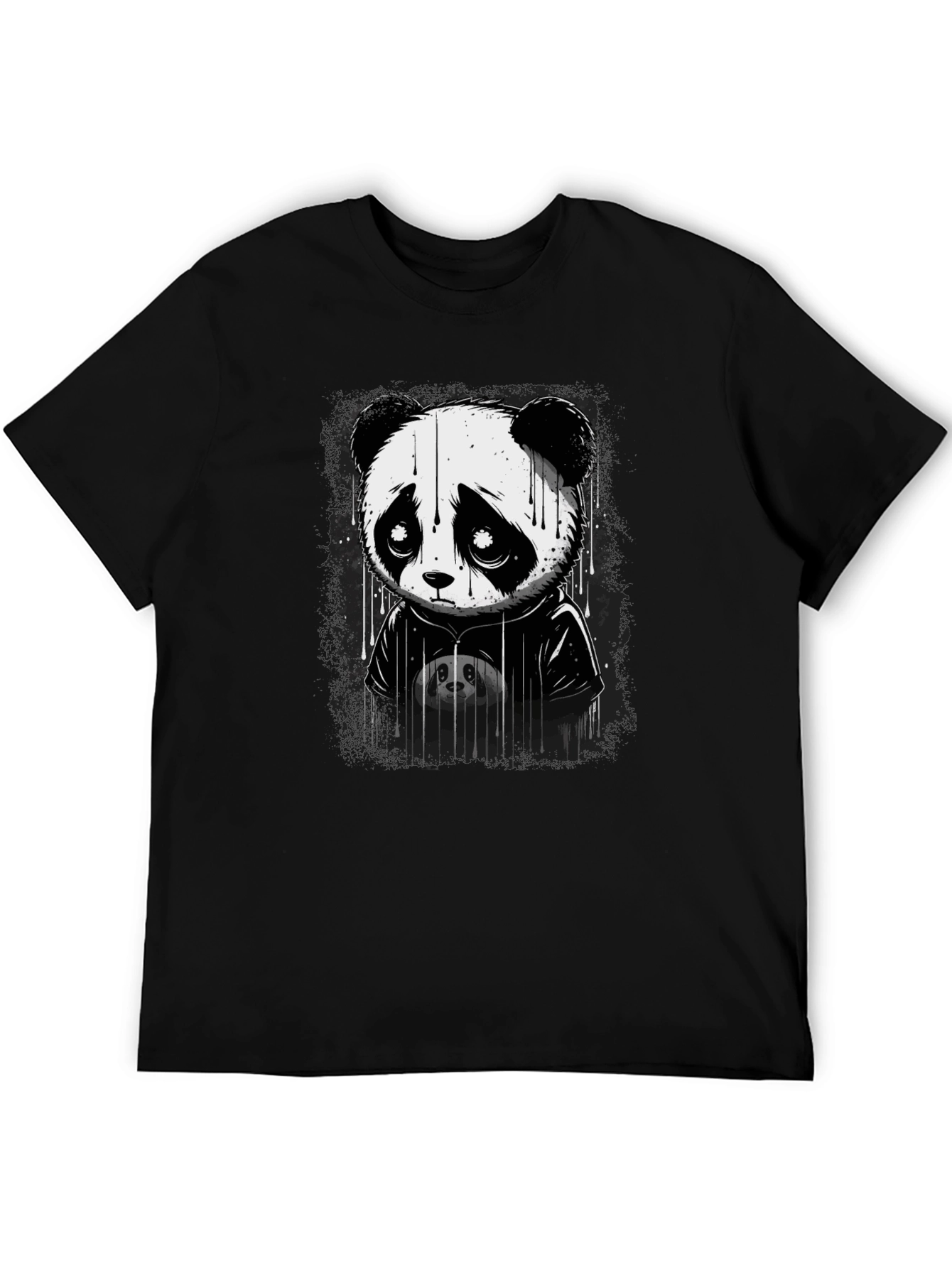 Sad Panda Graphic T-Shirt - Unisex Cotton Tee
