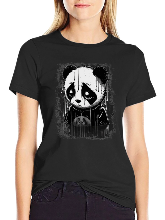 Sad Panda Graphic T-Shirt - Unisex Cotton Tee