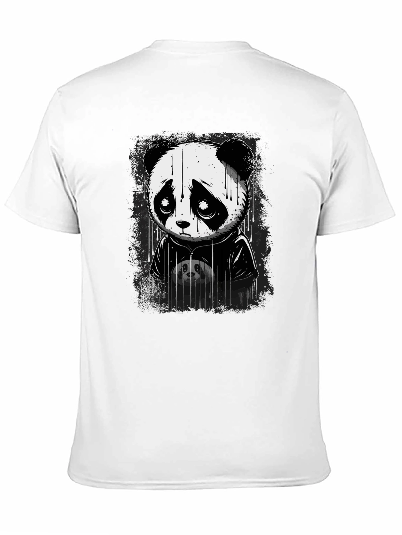 Sad Panda Graphic T-Shirt - Unisex Cotton Tee