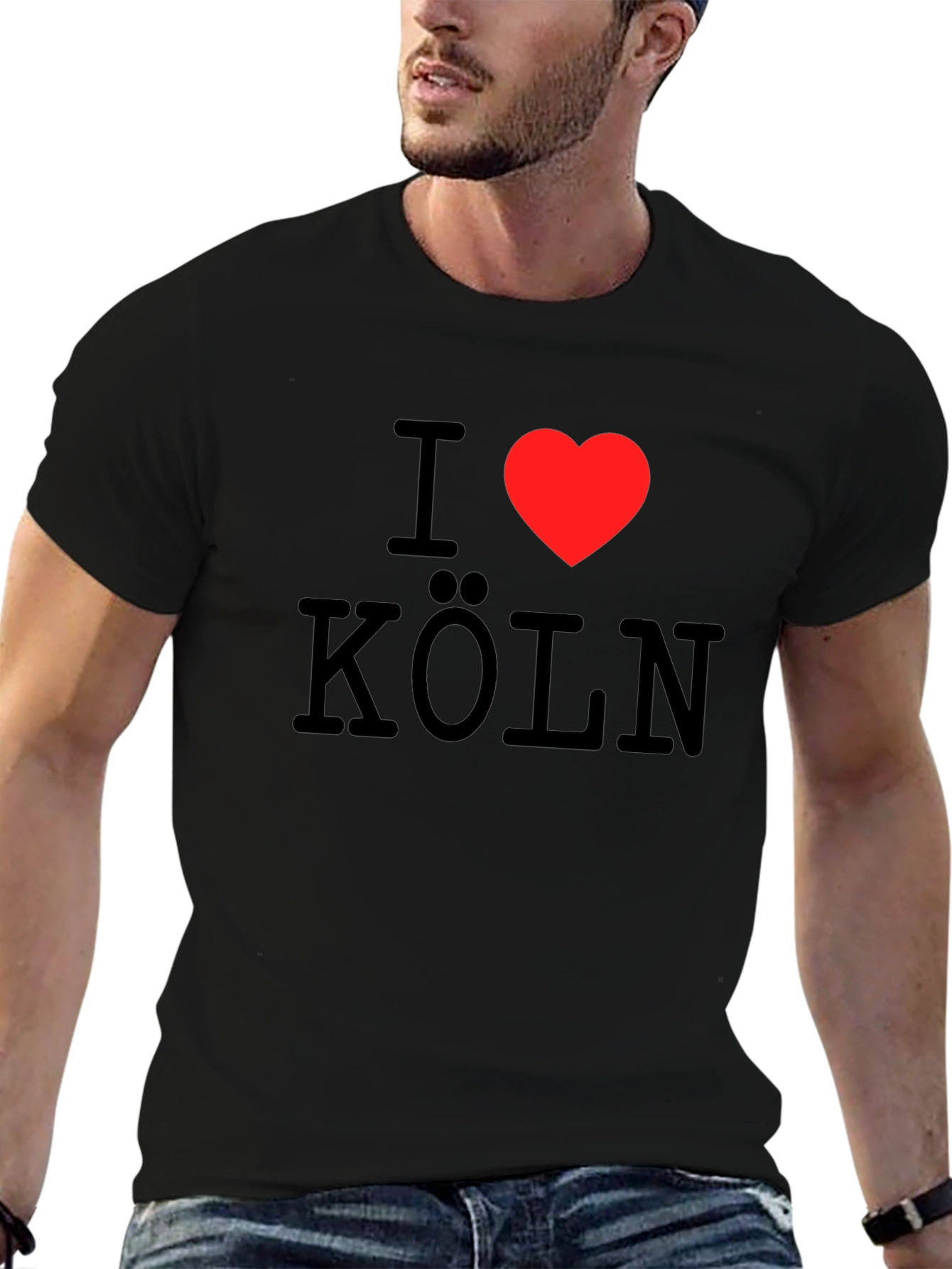 I Love Cologne T-Shirt - Black Cotton Tee