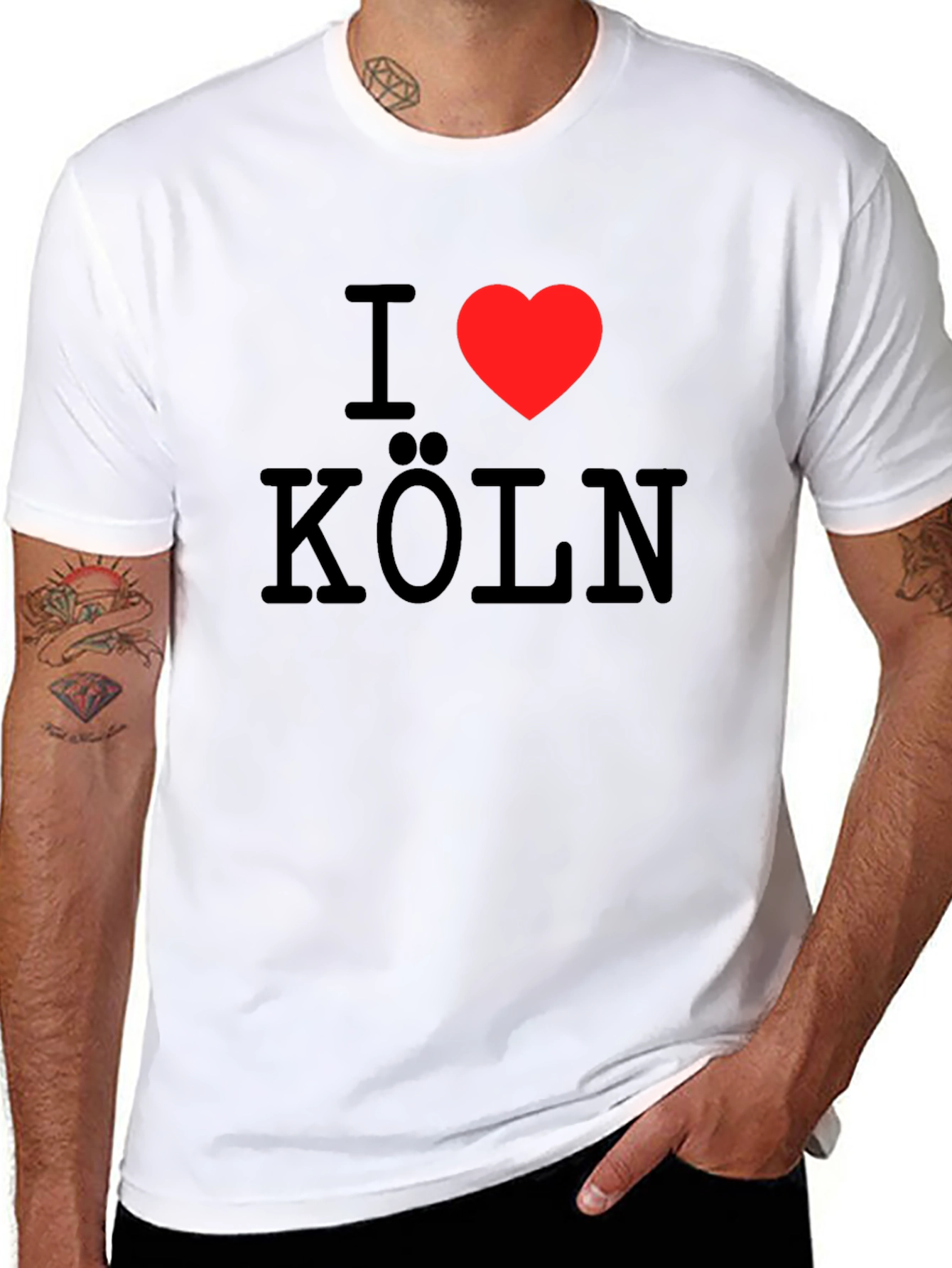 I Love Cologne T-Shirt - Black Cotton Tee