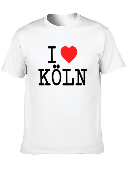 I Love Cologne T-Shirt - Black Cotton Tee
