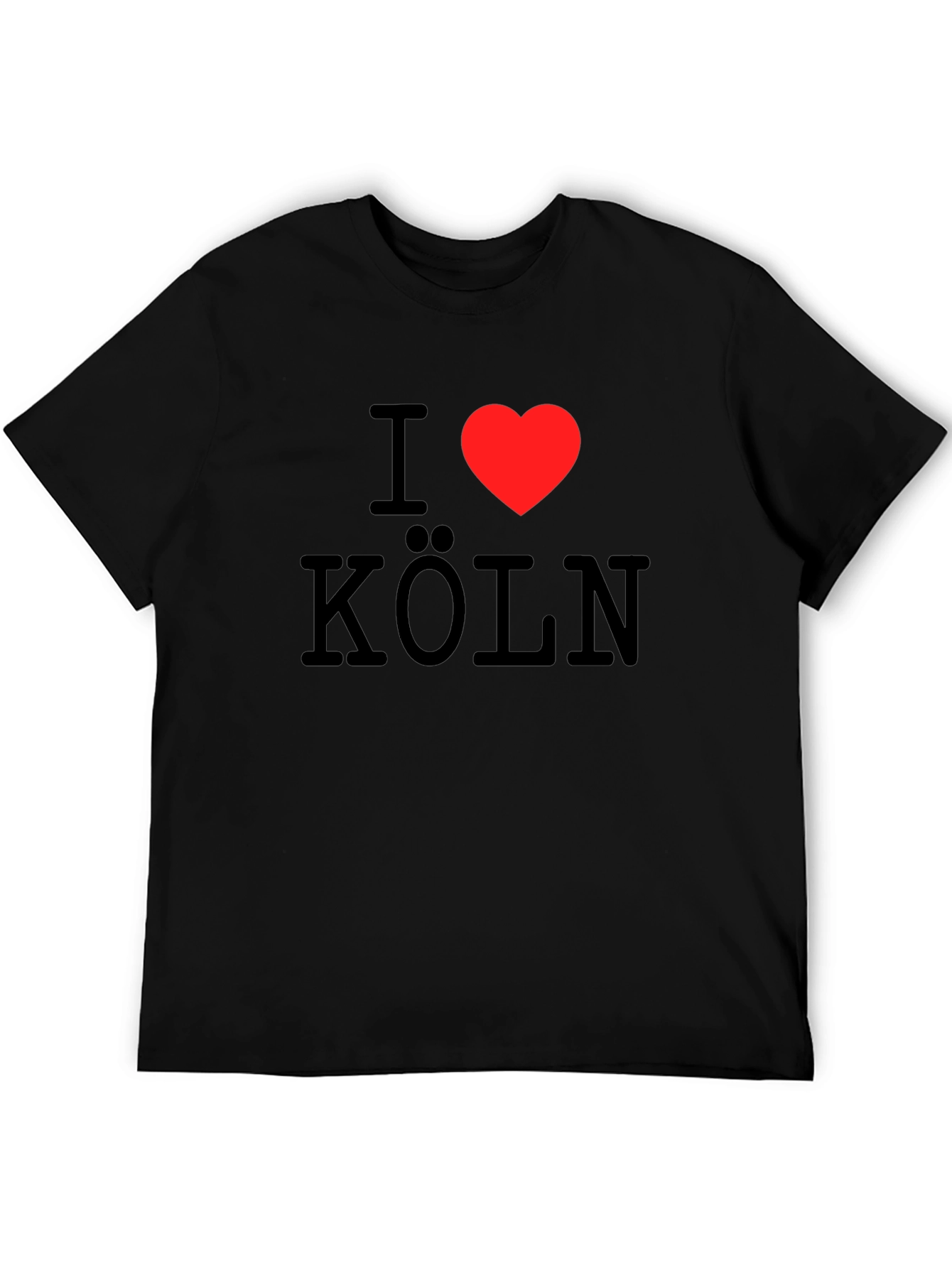 I Love Cologne T-Shirt - Black Cotton Tee