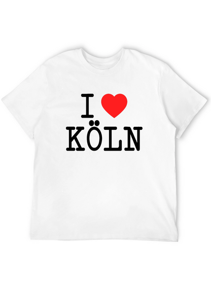 I Love Cologne T-Shirt - Black Cotton Tee