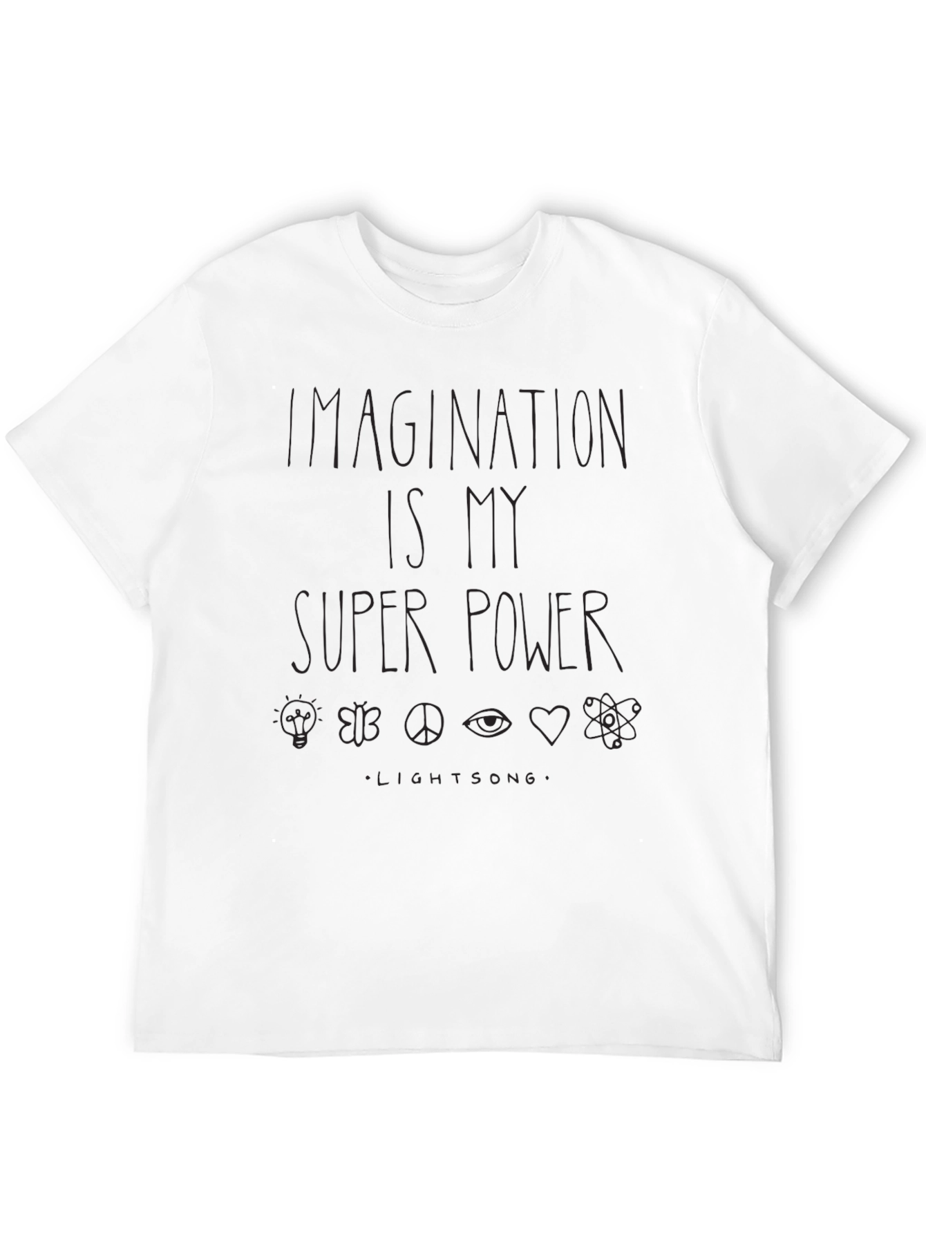 Imagination is My Super Power Graphic Tee - Black