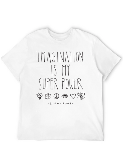 Imagination is My Super Power Graphic Tee - Black