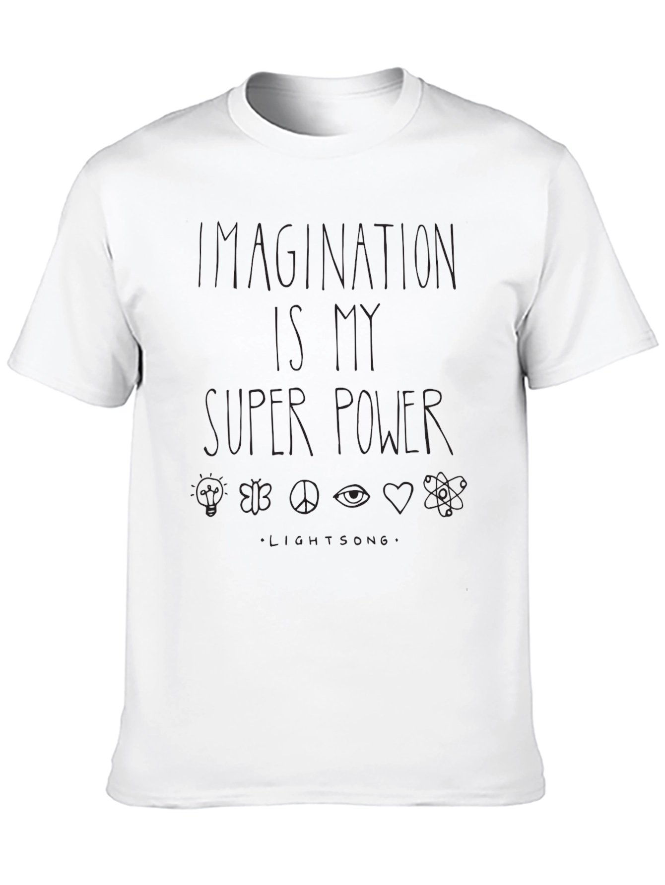 Imagination is My Super Power Graphic Tee - Black