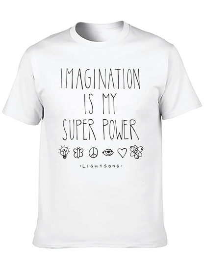 Imagination is My Super Power Graphic Tee - Black