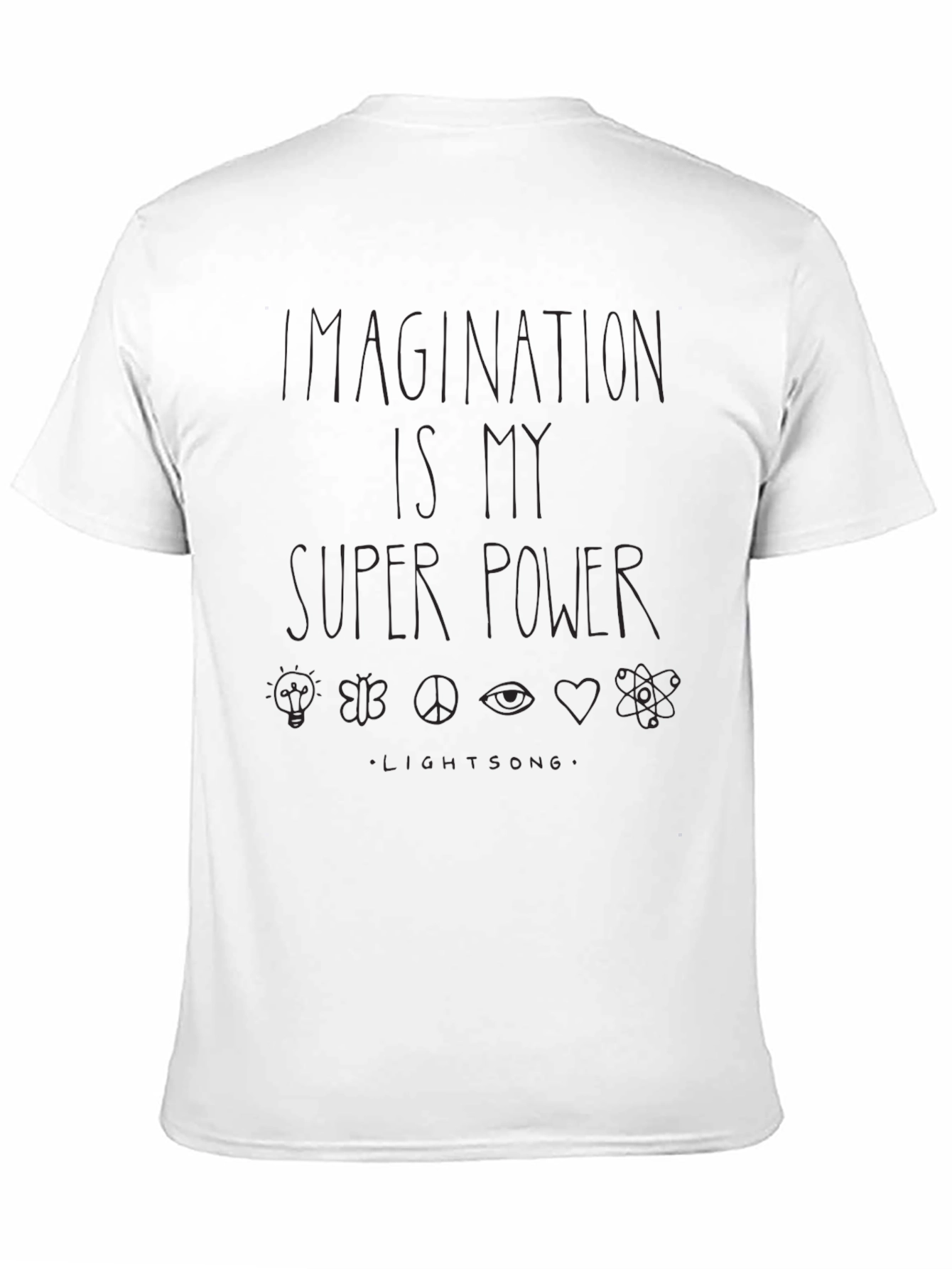 Imagination is My Super Power Graphic Tee - Black