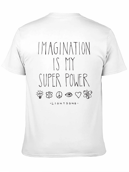 Imagination is My Super Power Graphic Tee - Black