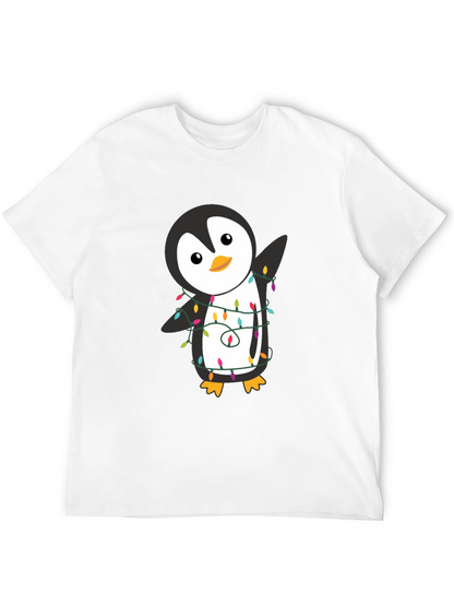 Festive Penguin T-Shirt - Holiday Cheer