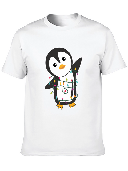 Festive Penguin T-Shirt - Holiday Cheer