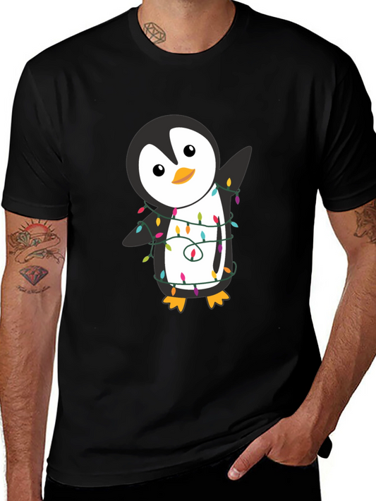 Festive Penguin T-Shirt - Holiday Cheer