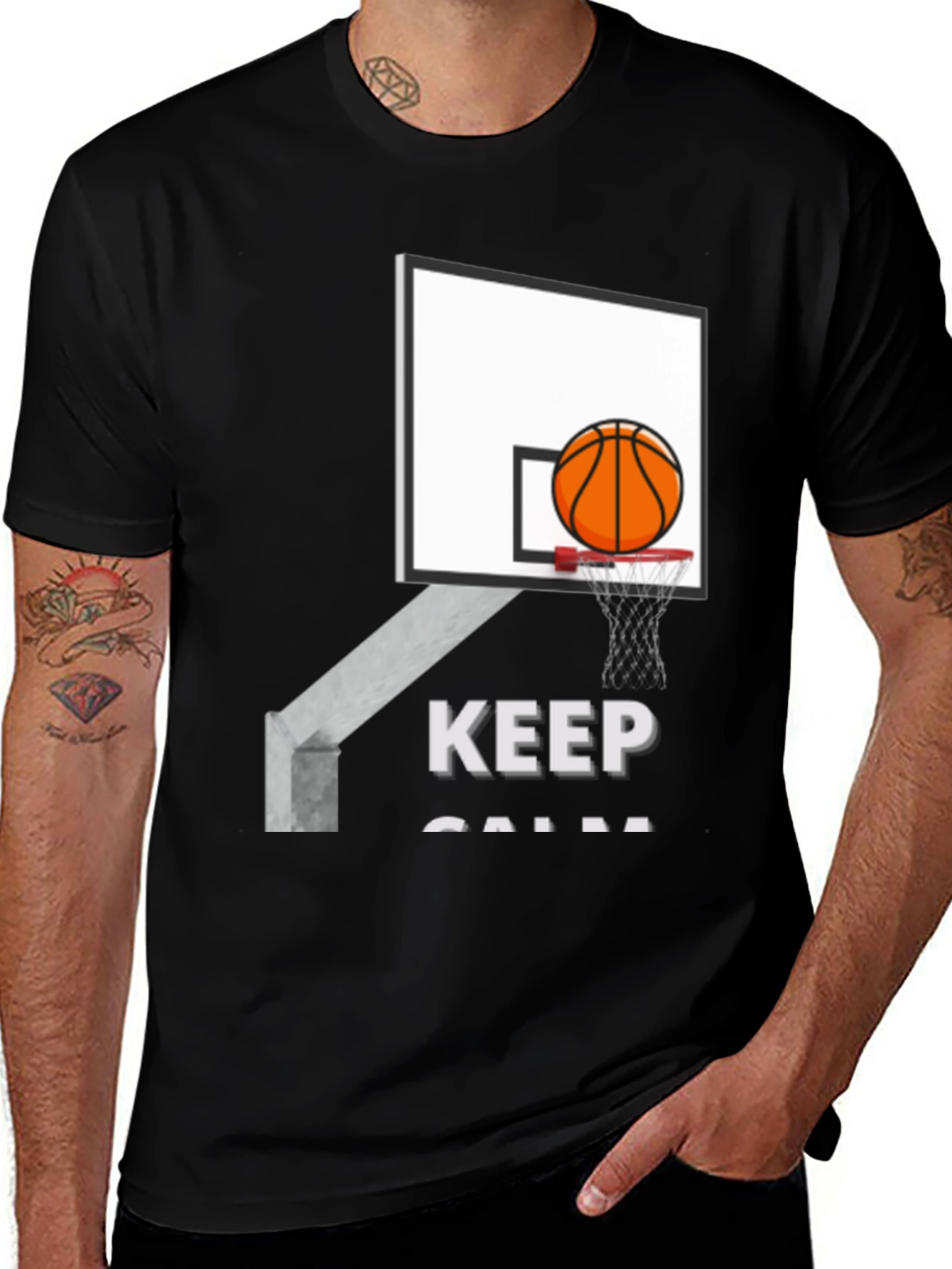 Keep Calm Basketball T-Shirt