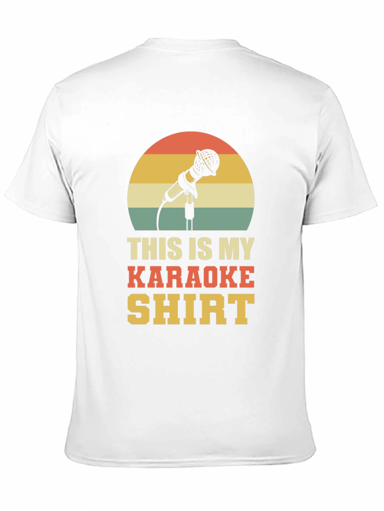 Karaoke Shirt - Retro Microphone Design