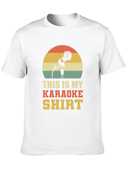 Karaoke Shirt - Retro Microphone Design