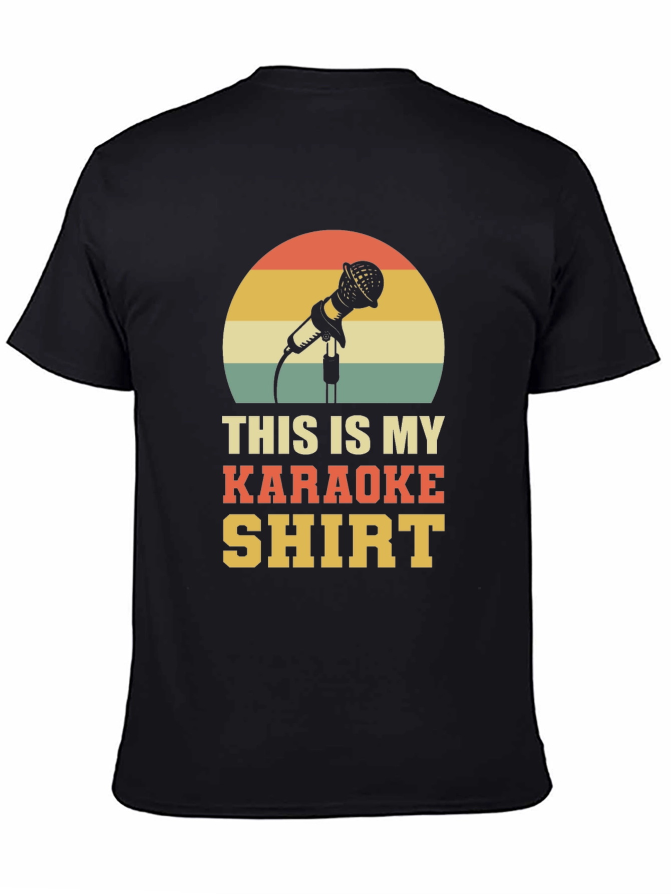 Karaoke Shirt - Retro Microphone Design