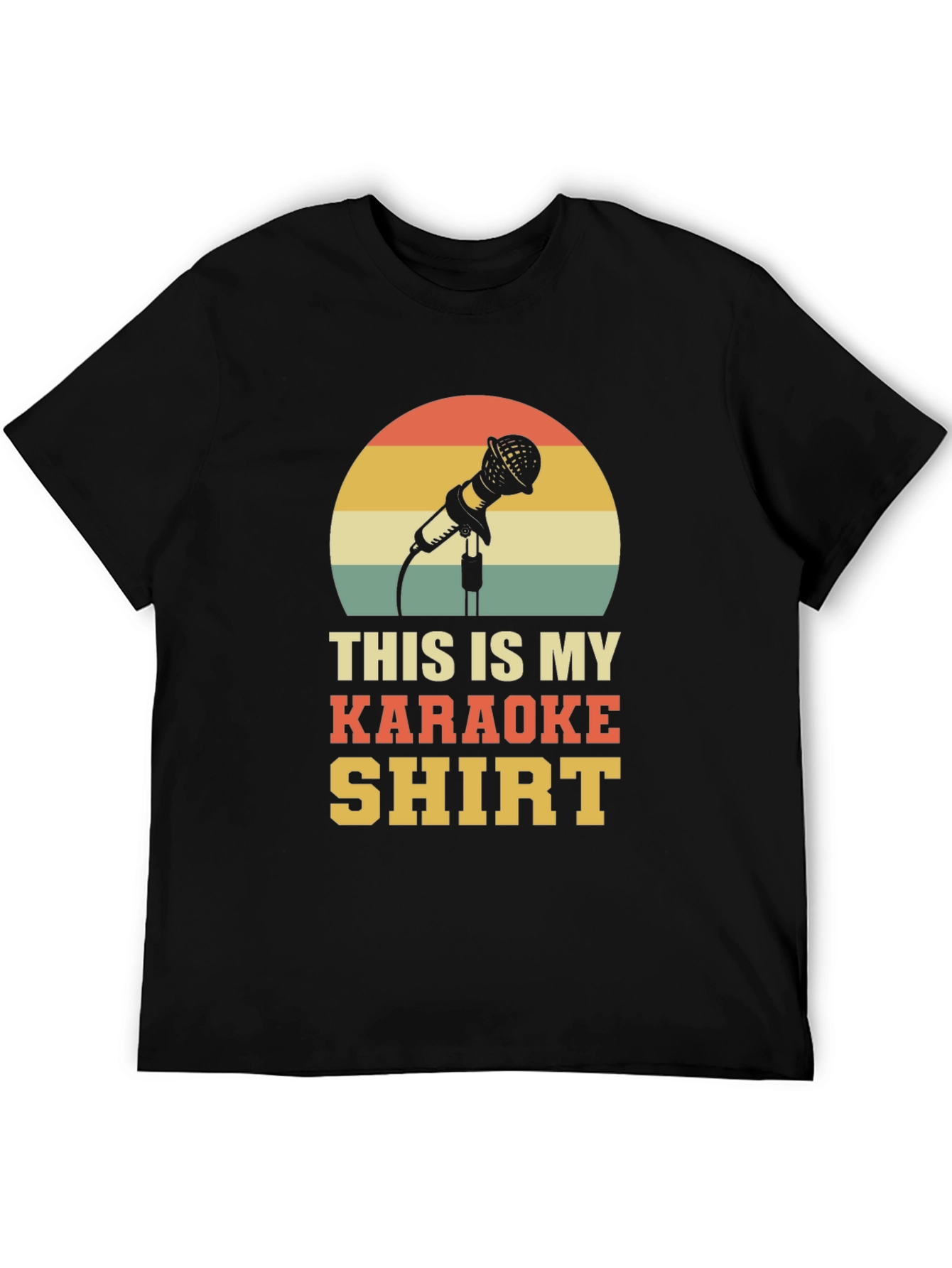 Karaoke Shirt - Retro Microphone Design