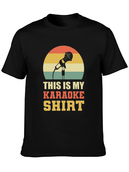 Karaoke Shirt - Retro Microphone Design