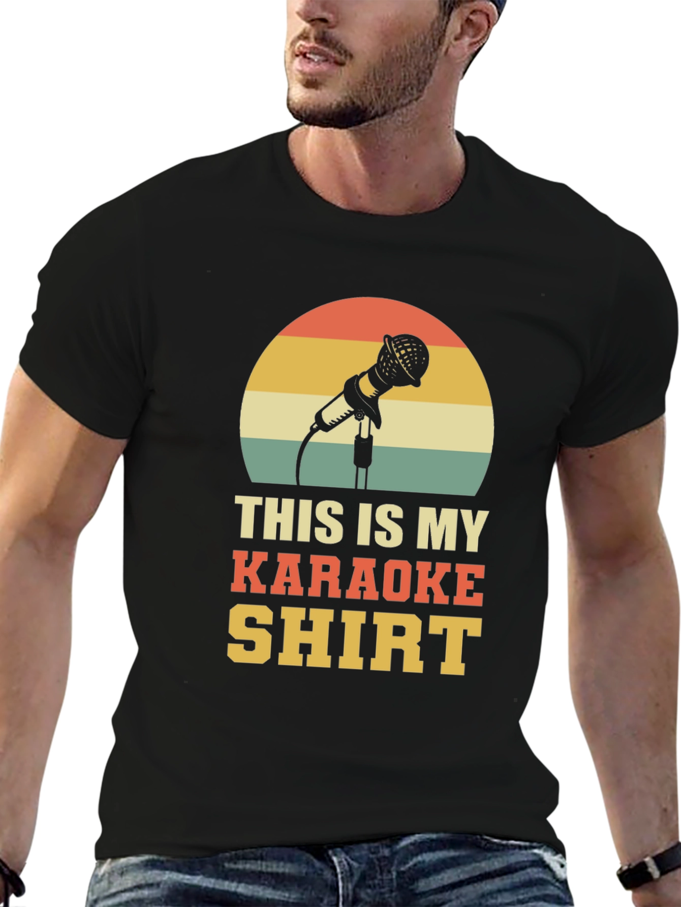 Karaoke Shirt - Retro Microphone Design