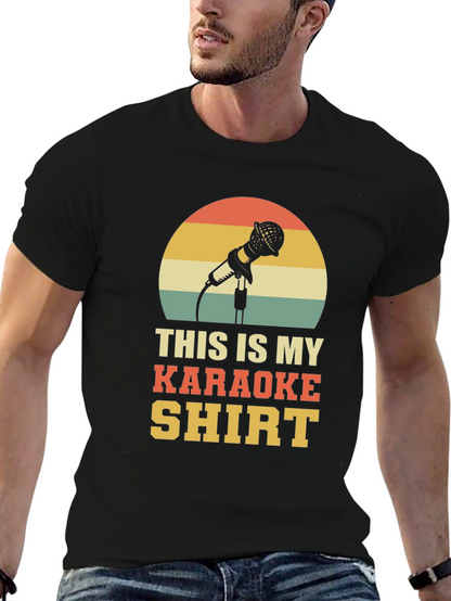 Karaoke Shirt - Retro Microphone Design