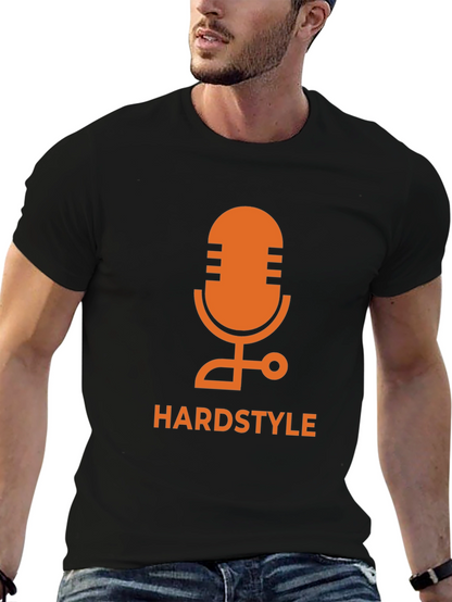 Hardstyle Microphone Graphic Tee - Black