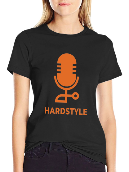 Hardstyle Microphone Graphic Tee - Black