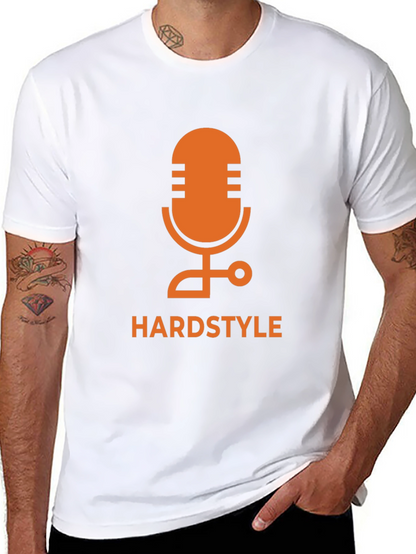 Hardstyle Microphone Graphic Tee - Black