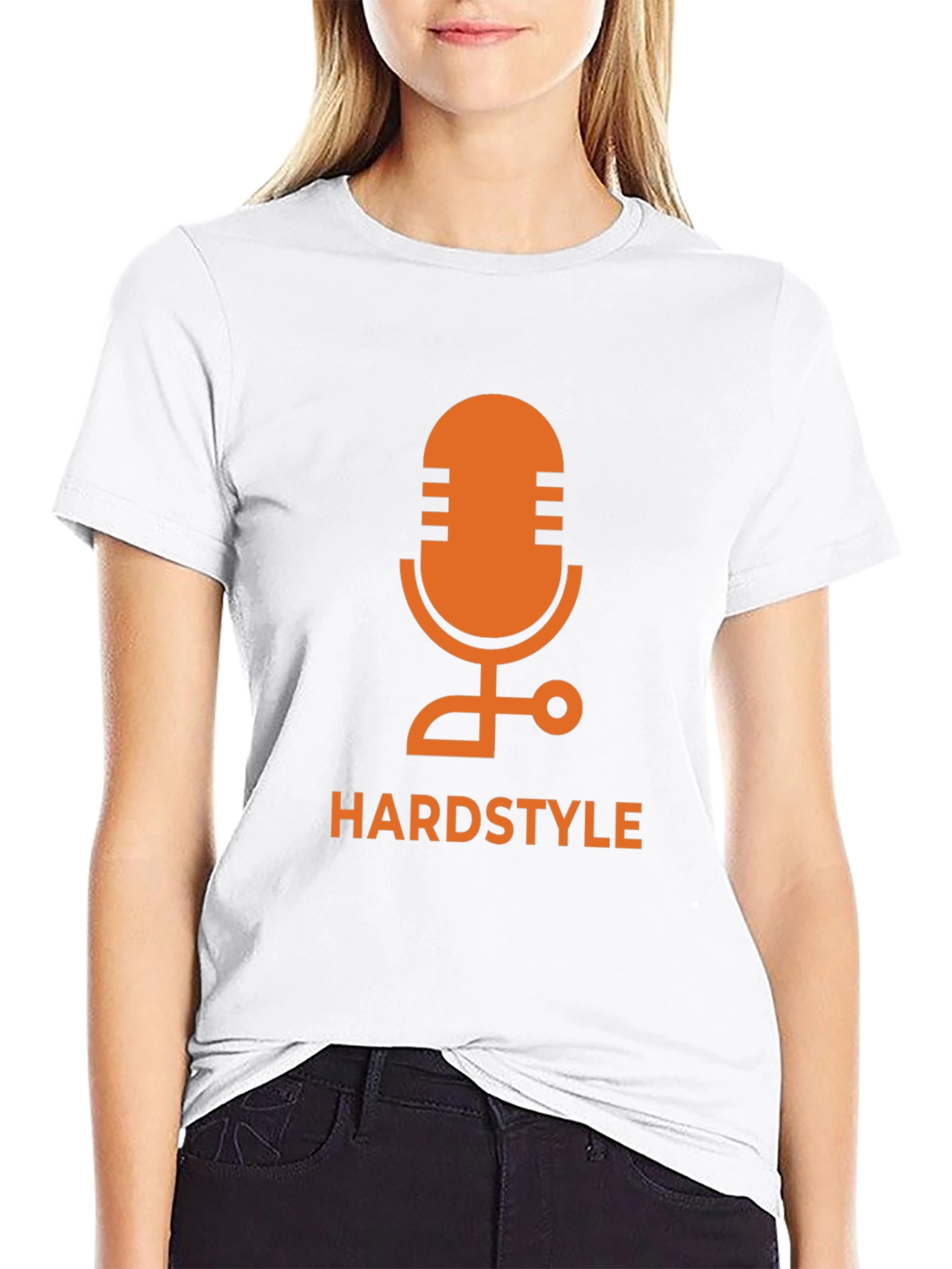 Hardstyle Microphone Graphic Tee - Black