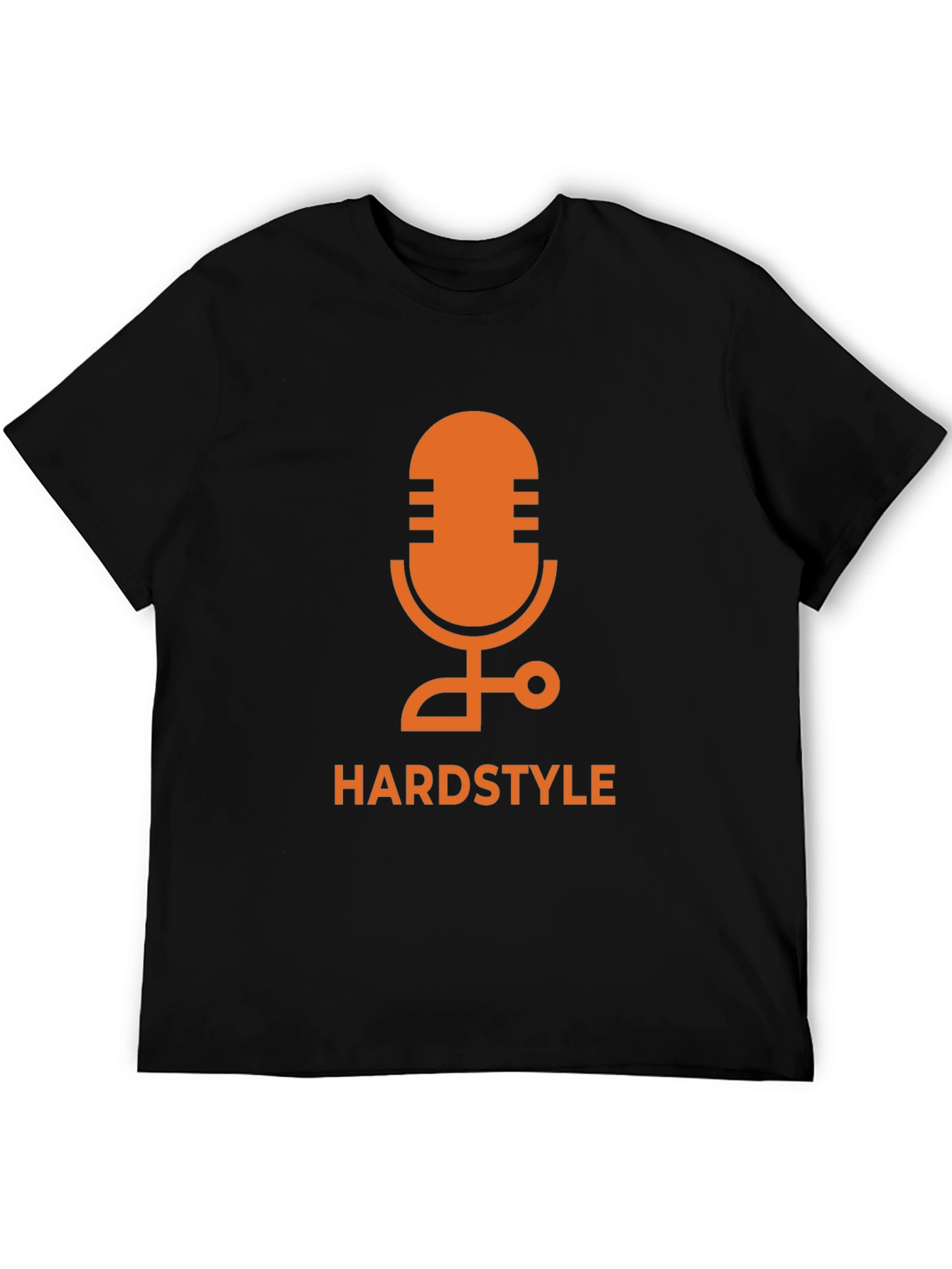 Hardstyle Microphone Graphic Tee - Black