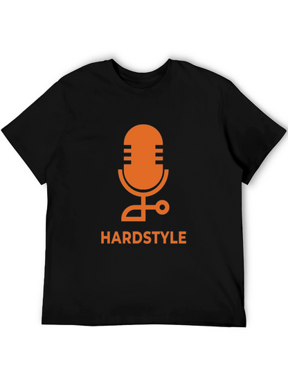 Hardstyle Microphone Graphic Tee - Black