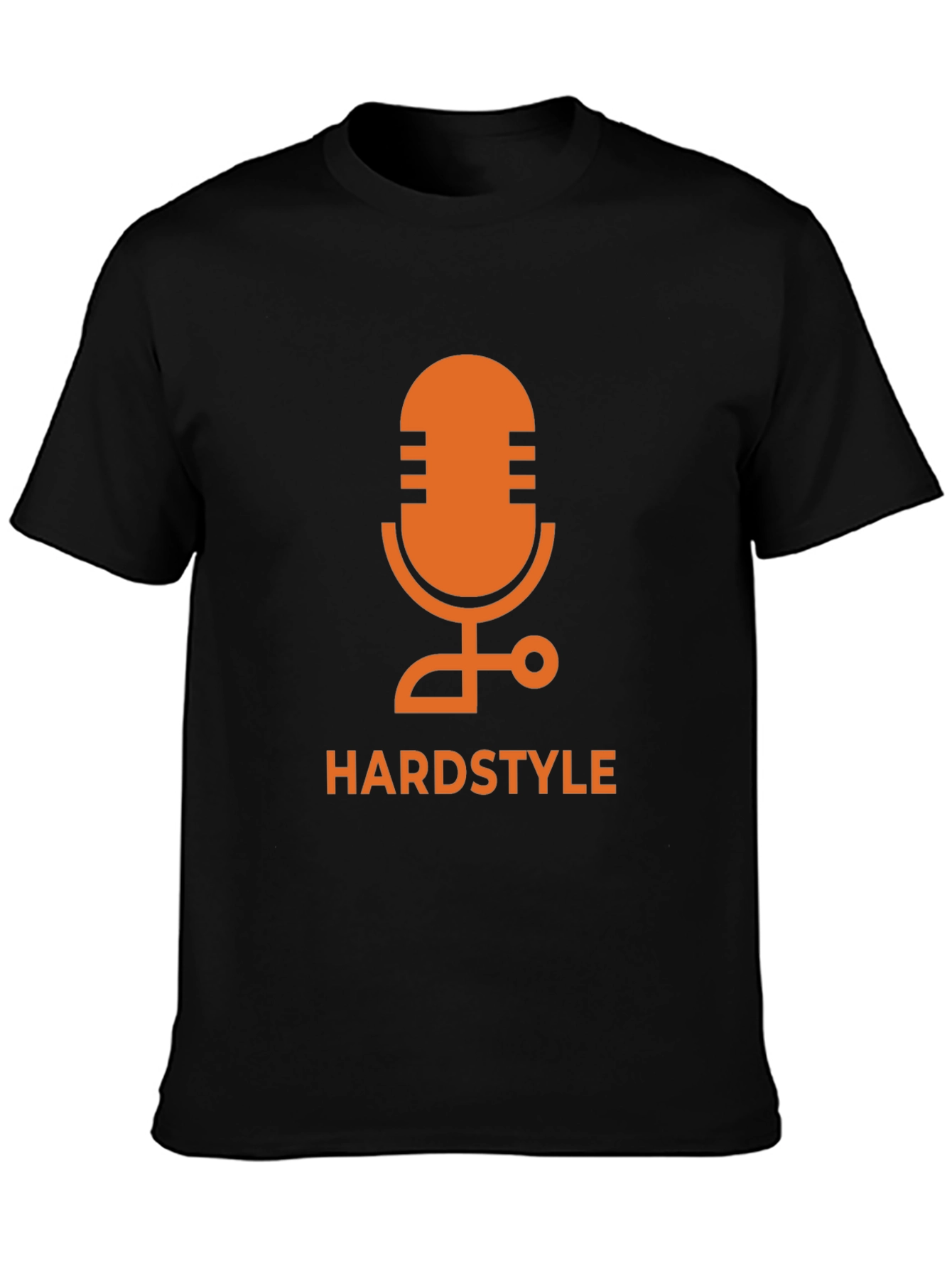 Hardstyle Microphone Graphic Tee - Black