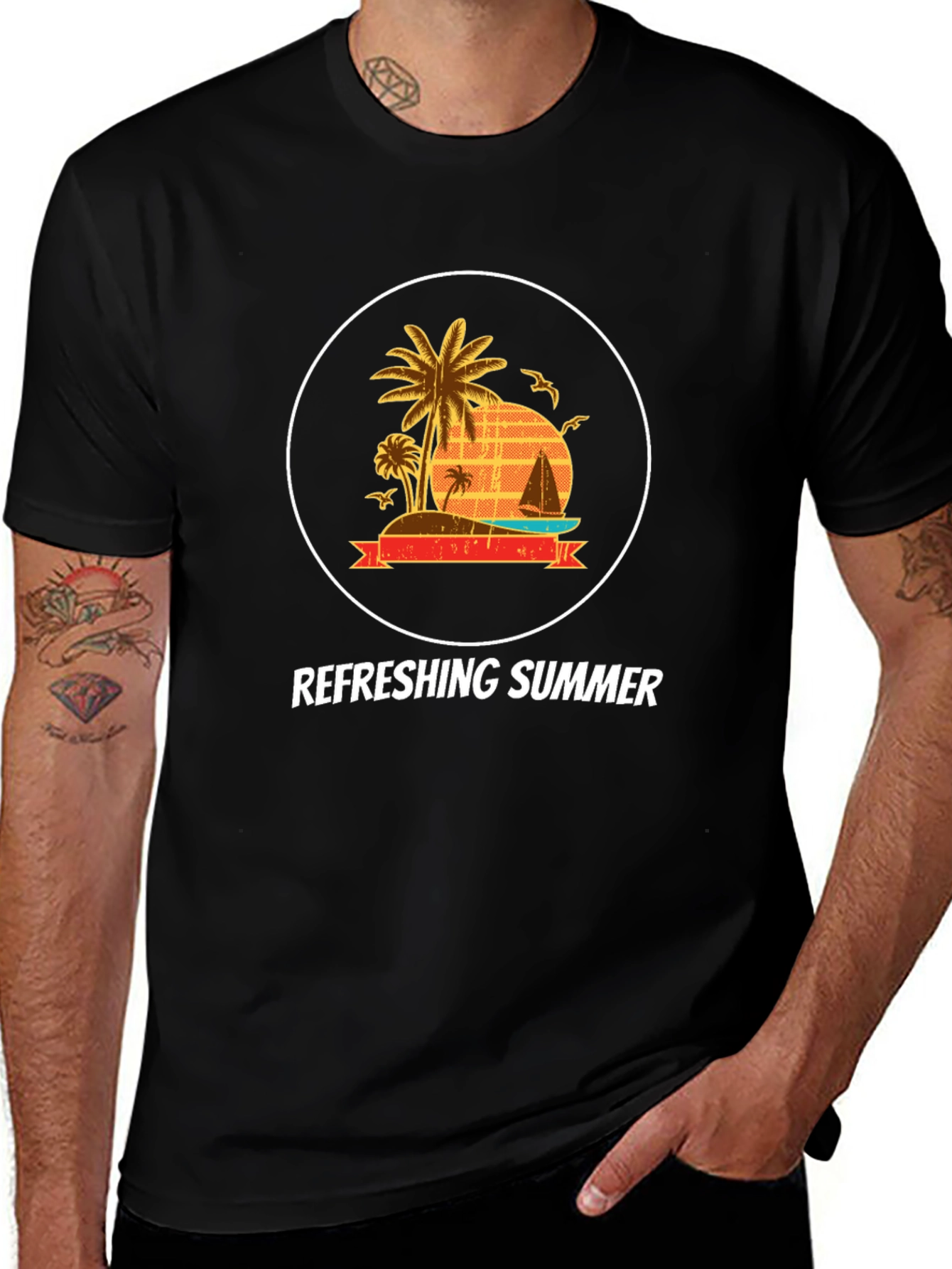 Refreshing Summer Graphic Tee - Island Life