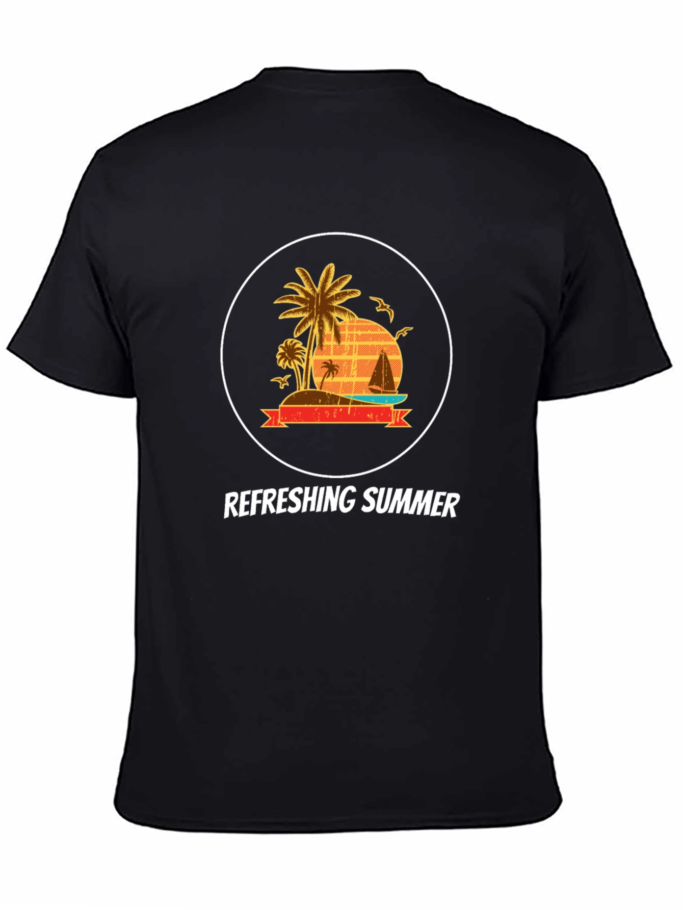 Refreshing Summer Graphic Tee - Island Life