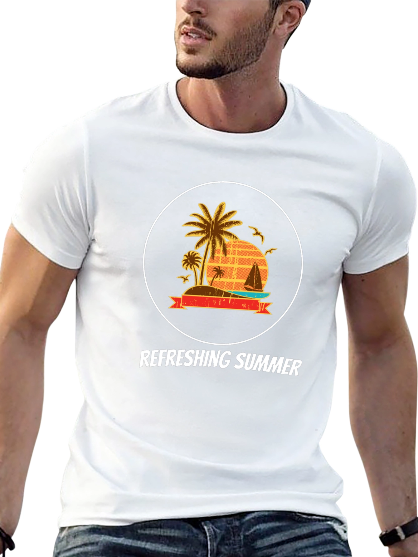 Refreshing Summer Graphic Tee - Island Life