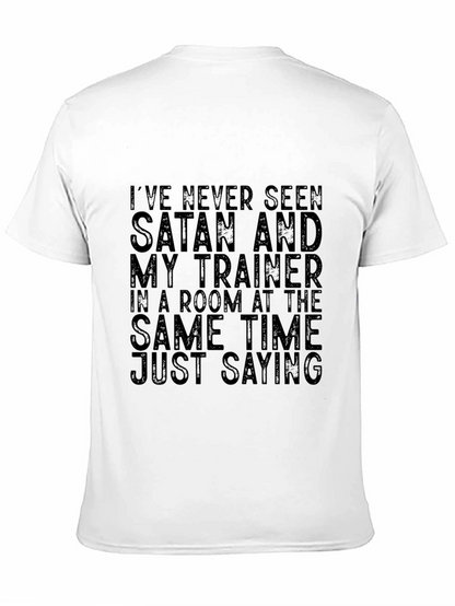 Satan Trainer Graphic Tee - Funny Gym T-Shirt