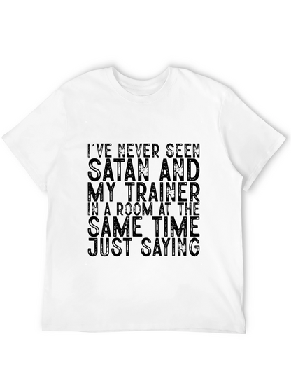 Satan Trainer Graphic Tee - Funny Gym T-Shirt
