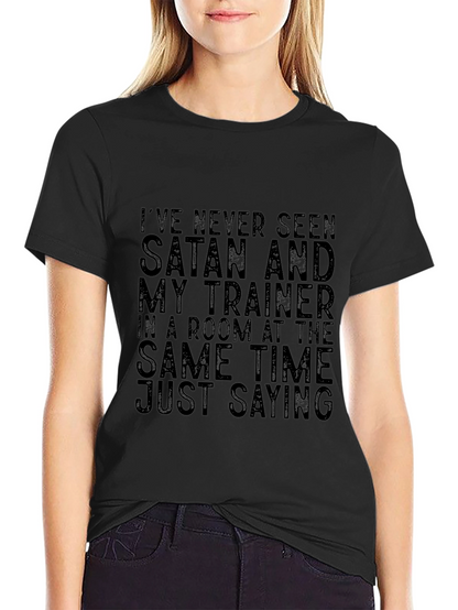 Satan Trainer Graphic Tee - Funny Gym T-Shirt