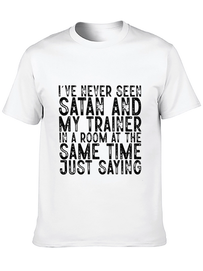 Satan Trainer Graphic Tee - Funny Gym T-Shirt