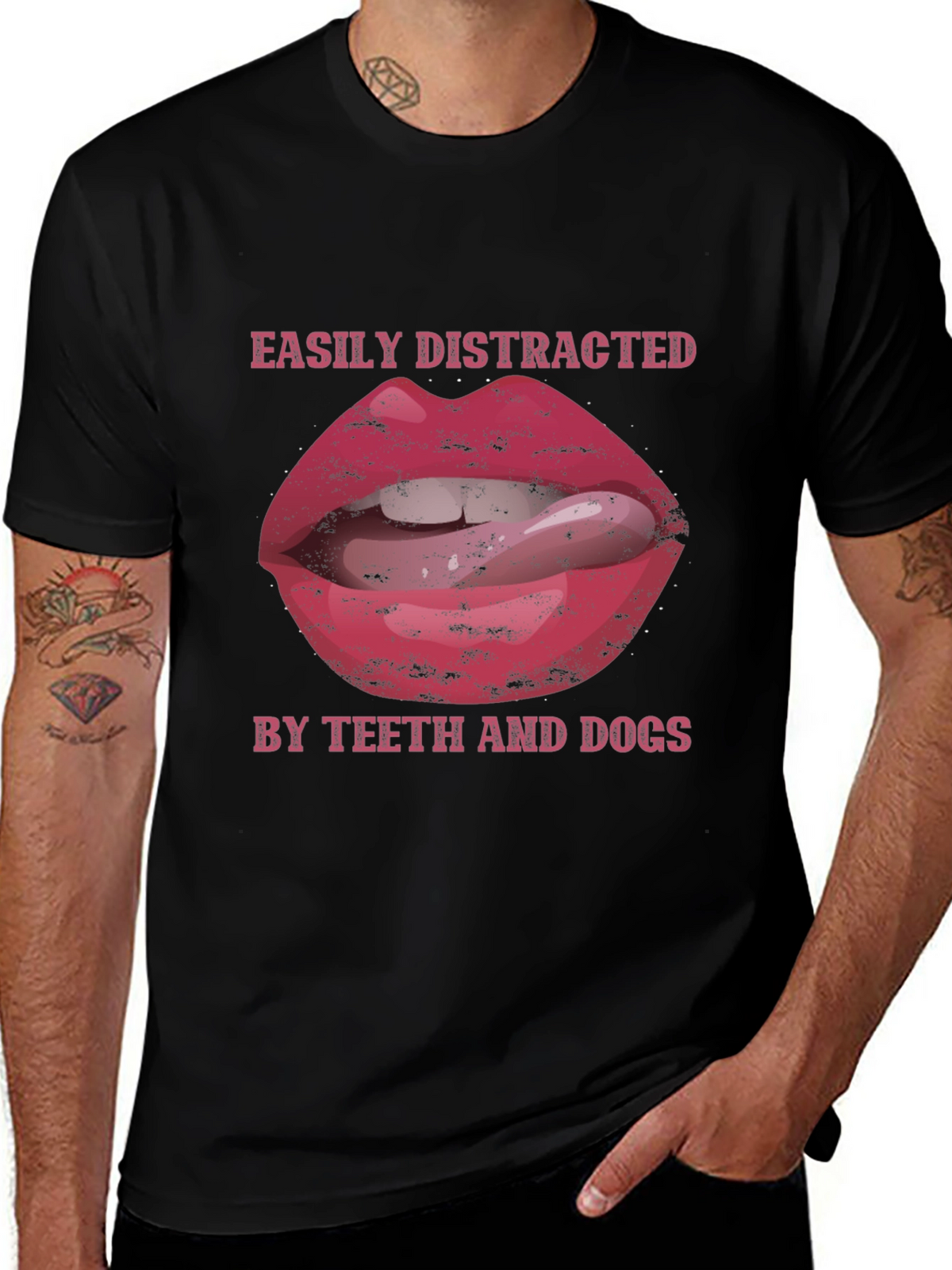 Easily Distracted Lips T-Shirt